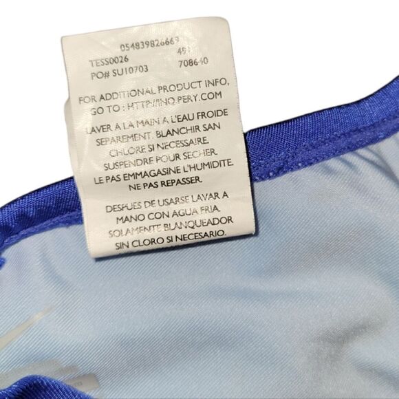 NIKE Blue Tie Dye Floral Fast Back Team Bathing 1pc Swim Suit NEW Girls 10  26 - Picture 7 of 7